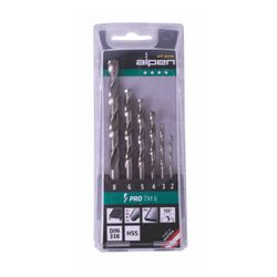 ALPEN Hss Pro Drill Bit Set 6 Piece 2 - 8mm 111806100